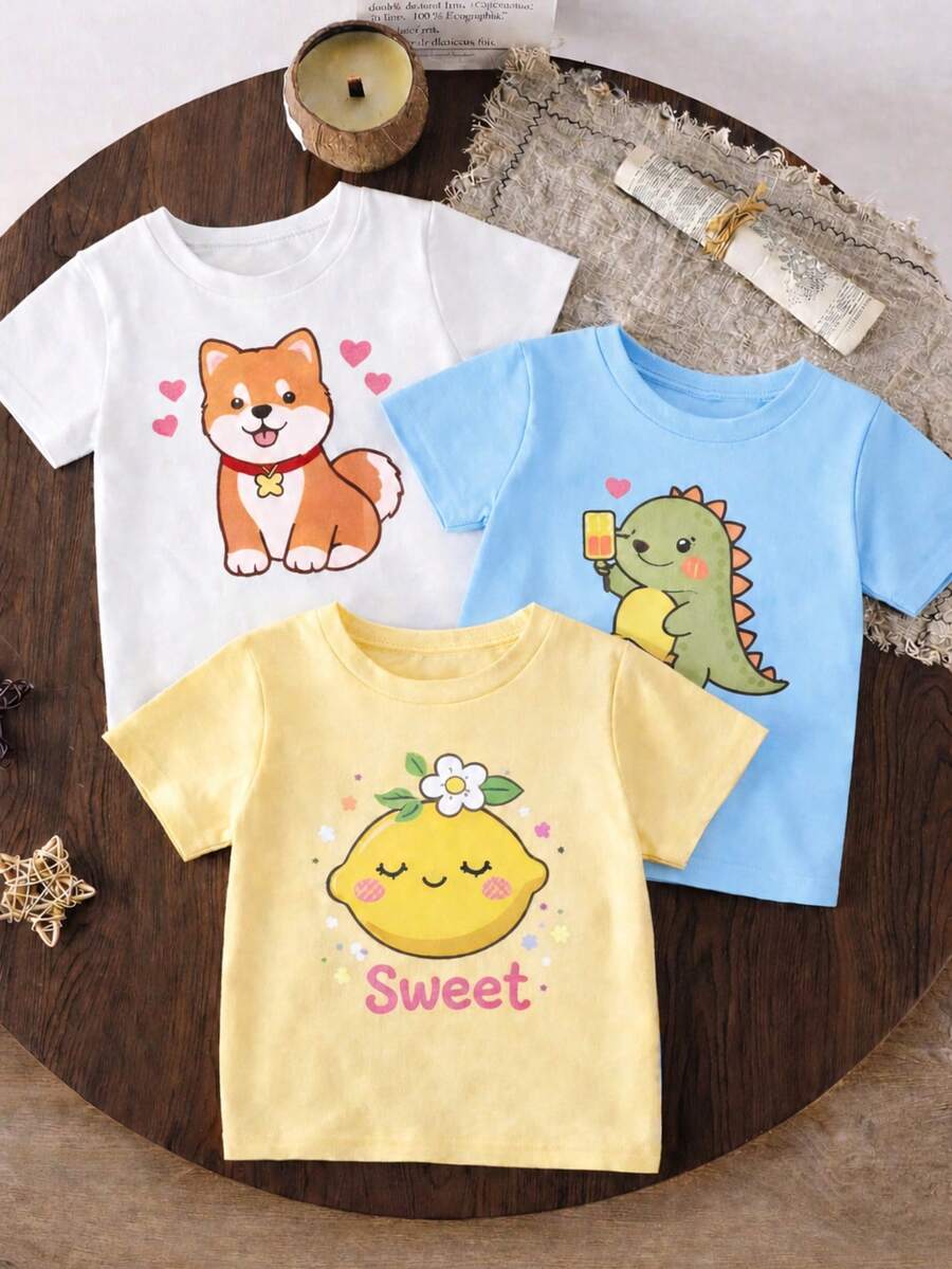 Young Girls T-Shirts - 卡其色 - 查看 1