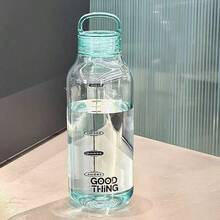 极简日式透明聚碳酸酯水瓶，防漏、耐热、便携，男女通用，学生适用，夏季极简运动水瓶 - 彩色 - 查看 7