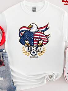 Conjuntos Familiares para la Copa Mundial 2026 para el Equipo de EE. UU., Ropa para el Día del Partido del Equipo - Blanco - Ver 1
