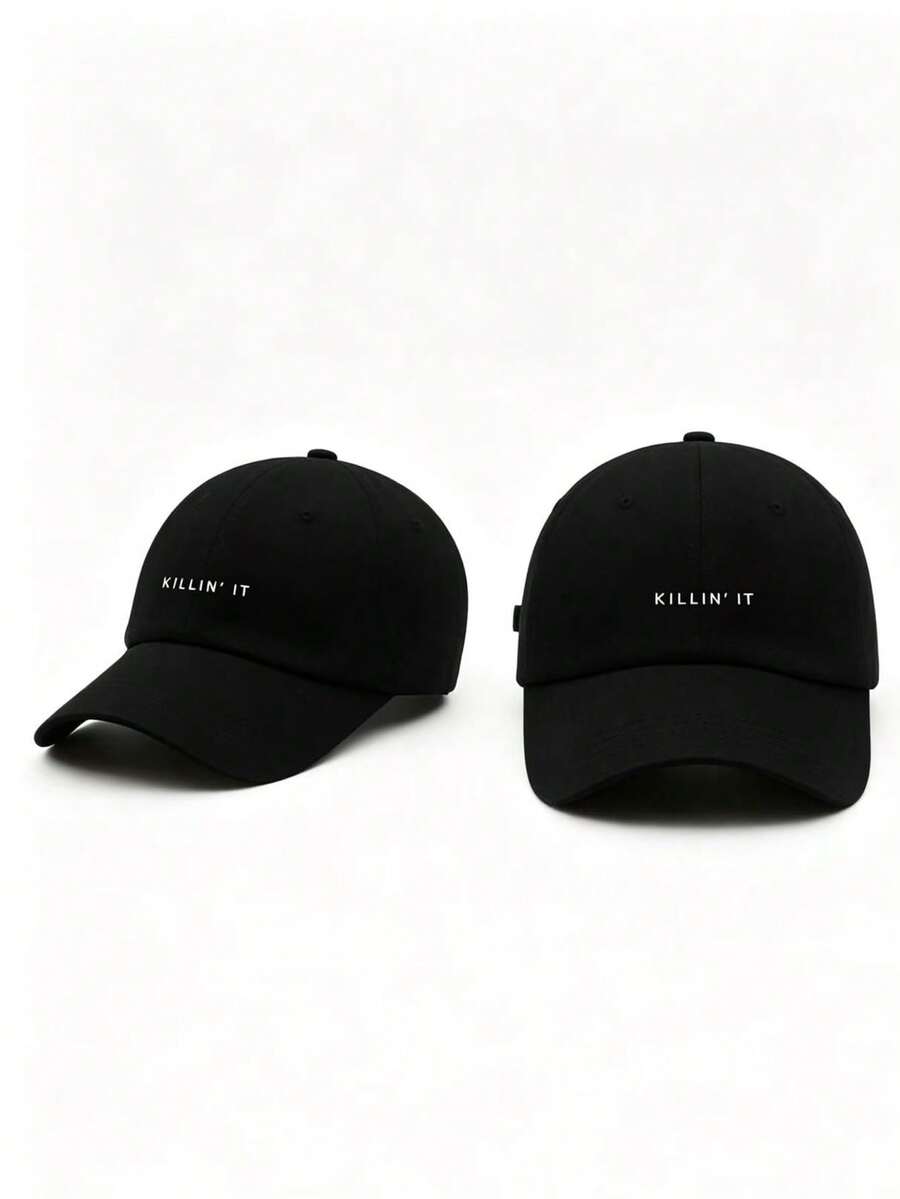 Mũ lưỡi trai unisex bằng polyester thêu khẩu hiệu, chống gió, thích hợp cho mùa xuân/hè. - A - Xem 1