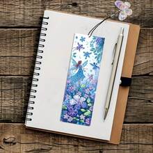 3pcs/Set DIY Diamond Painting Bookmarks - Floral Design, Multicolor Mosaic Decor - View 3