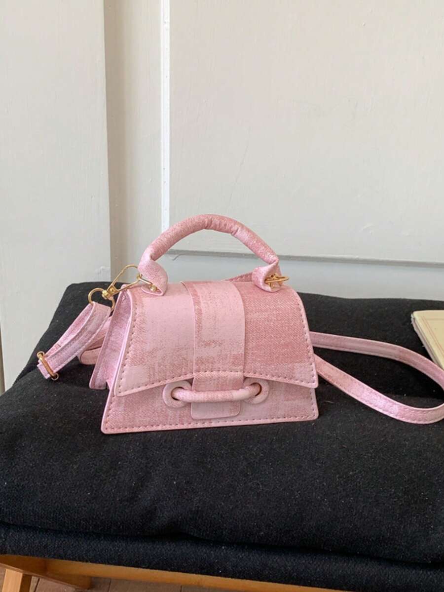 Retro Plaid Mini Handbag, Multiple Colors Available, Crossbody Bag, Sweet & Cool Style Versatile Small Square Bag