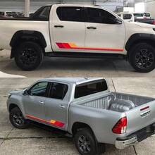 彩色条纹贴纸，车身侧裙装饰条，适用于丰田Hilux、Revo、Vigo、Rocco、SR5，汽车配件 - 汽車貼紙 - 查看 3