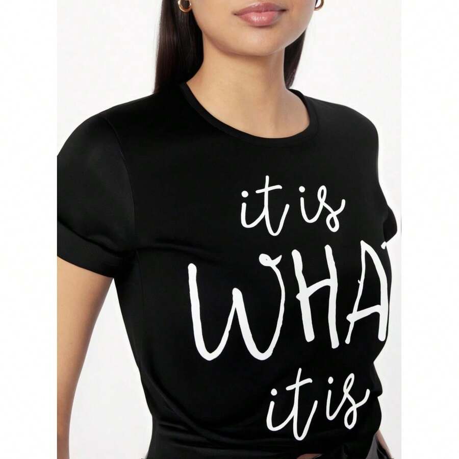 Women T-Shirts - Black - View 1