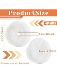 1pc Plastic Wardrobe Rod Socket, White Wardrobe Rod Rack, Wardrobe Rod Bracket, Shower Rod Bracket, Closet Pipe Support, Bathroom - White - View 2