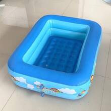 Inflatable Swimming Pool, Made Of PVC Material, Multi-Layer Leak-Proof Design, Stable Support To Prevent Deformation, Large Capacity Space For Carefree Swimming, Enjoy Cooling Fun Anytime Anywhere At Home, No Need To Travel Far, Suitable For Outdoor And Indoor Use, Can Play Water In Small Spaces Like Yard, Balcony, Backyard, Beach, Easy To Inflate, Deflate And Store - Multicolor - View 5