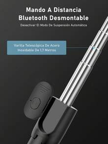 Palo selfie y trípode inalámbrico , monópode extensible y plegable para teléfonos inteligentes, disparo estable y transmisión en vivo, con control remoto, adecuado para vacaciones de verano, viajes, actividades al aire libre, transmisión en vivo - A - Ver 3