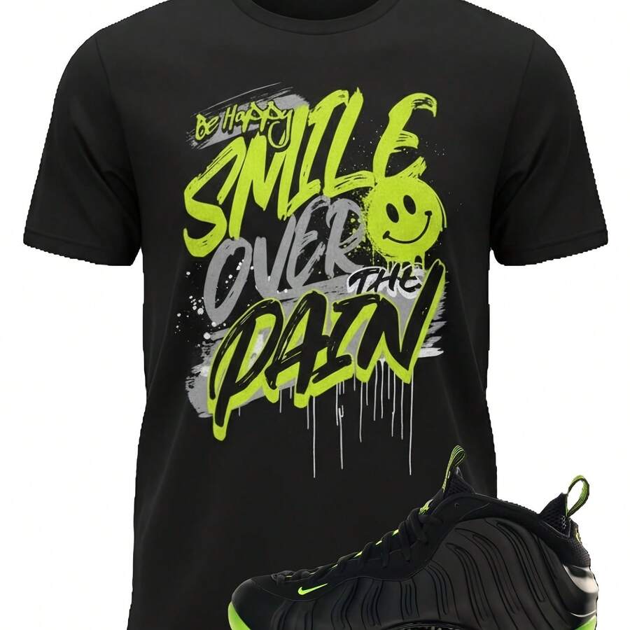 Camiseta personalizada a juego con las Foamposite One Volt - forma - Ver 1