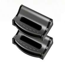 2 piezas Clips ajustables de cinturón de de plástico resistente para automóvil, hebilla antideslizante para cinturón de , clip de fijación simple para estilo de automóvil - A - Ver 9