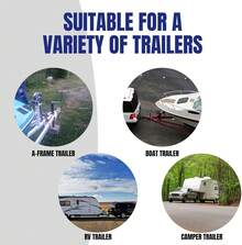 Jeremywell Trailer Jack Foot Plate 5000 Lbs Capacity With Pin Base For A-Frame Boat RV Camper Removable - ColorA - View 6