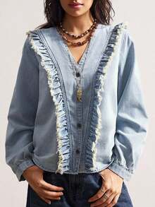 Women Blouses & Shirts - Blue - View 6