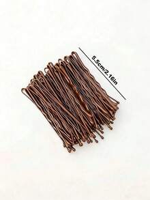 100 piezas/paquete Pinzas para el cabello negras para mujer, pinzas laterales, pinzas para el cabello, pinzas en forma de U, accesorios de pinzas de acero - Versión actualizada - Ver 8