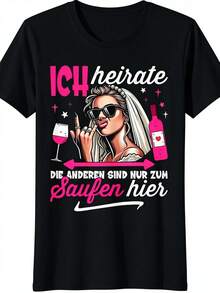 Sommer Bride Jga Women's T-Shirt, Poltern Stag Night Design, Loose And Comfortable - Back - View 12