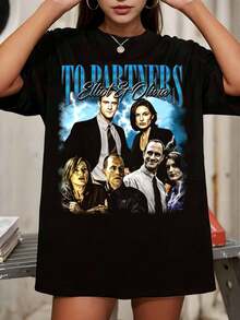 To Partners Vintage Shirt _ Retro Style Unisex T-Shirt, 90s Inspired Graphic Tee, Gift For Fans - Black - View 1