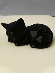 3D打印猫咪摆件，可爱现代抽象几何风格，送给爱猫人士的理想礼物，适合装饰电脑桌、卧室 - 多色 - 查看 14