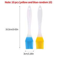 1/3/5/10 pièces Pinceau de bâtonnage en silicone détachable, pinceau à huile résistant à la chaleur avec tête amovible, facile à nettoyer, pour barbecue, cuisson, cuisine, friteuse à air, camping et pique-nique - A - Voir 14