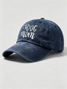 Gorra de béisbol casual unisex con bordado de lema, estampado y lavado desgastado, sombrero protector solar para exteriores - Multicolor - Ver 6