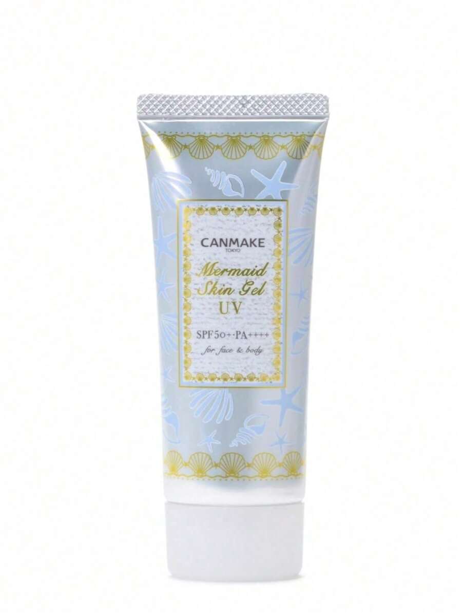 Canmake Mermaid Skin Gel 防曬凝膠 #02 白色 40g/1.4 Oz | 含高品質保濕成分 | SPF 50+ / PA++++ 有效保護肌膚免受強烈陽光傷害 | 這款保濕防曬底妝也可作為防曬使用 - 02 White - 40g - 查看 1