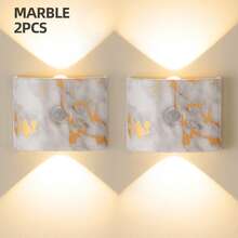 Up And Down Wall Lights Indoor With 3 Colors Dimmable, Smart Wall Sconce Decor Lamp Lighting, Wireless LED Wall Light, Battery-Powered Night Light, Energy-Efficient, Suitable For Bathrooms, Bedrooms, Kitchens, Entrances, Home Decor, Living Room Decor - Multicolor - View 23