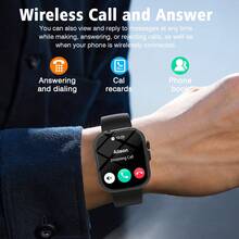 New Full Touch High-Definition Fashion Smart Watch, Supports Wireless Calling Function, Compatible With Android And IOS Phones, Perfect Gift For Women - Multicolor - View 2