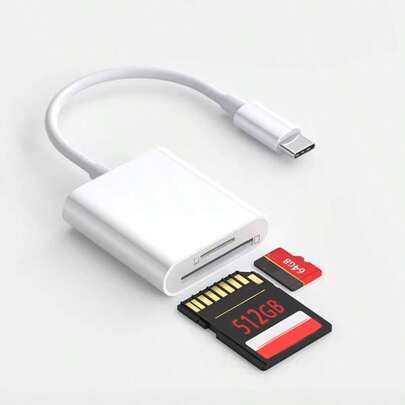 محول قارئ بطاقة TF صغير، محول OTG من Lightning إلى بطاقة ميكرو SD، متوافق مع هواتف 14/13/12/11/XS/XR/8/7/6