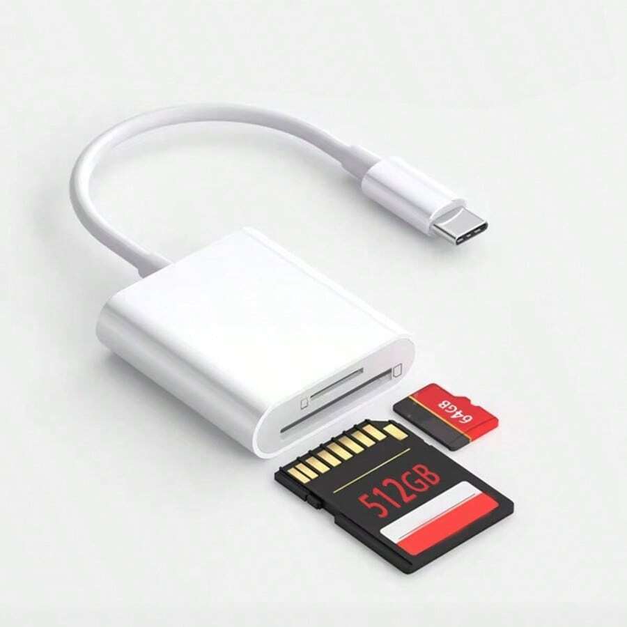 迷你TF卡读卡器适配器,Lightning OTG Micro SD卡查看器转换器,兼容 14/13/12/11/XS/XR/8/7/6系列 - 查看 1