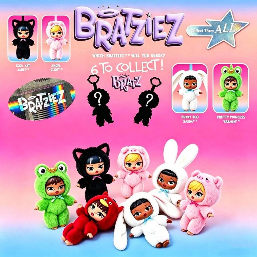 L.O.L.SURPRISE! Bratziez Iconz系列盲盒，收藏玩具，带挂饰夹和配件，随机款式惊喜礼物 - 彩色 - 查看 1