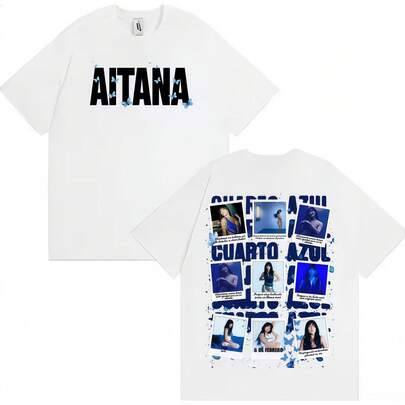 Camisetas gráficas con diseño de portada de álbum 2025, camisetas de algodón de manga corta con estética Harajuku para hombres y mujeres, cantante Cuarto Azul, ropa urbana