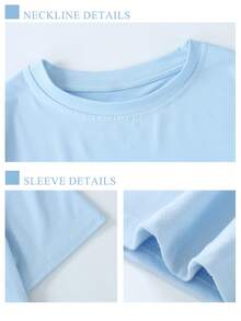 4pcs/Set Teen Girl Fashion Street Style Cartoon Girls Print T-Shirt & Tight-Fitting Printed  Shorts 2 Pieces Outfits, Suitable For Casual Outings - 彩色 - 查看 5