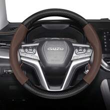 Hocasen Bọc vô lăng, chất liệu da giả sợi carbon mờ kết hợp với da PU đục lỗ thoáng khí, phù hợp với các dòng xe D-MAX/MU-X/ELF/N-Series/FORWARD/F-Series/TRAGA/TRAVIZ và các mẫu xe khác, có các màu đen, đỏ tía, nâu cà phê, cam. - Vỏ bọc vô lăng đục lỗ - Xem 18