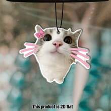 Car Air Fresheners - Cute Cat Faces Freshener Hanging 2.76in Ornaments Refresh Air Fragrant Pendant Essential Gift For 2D Flat Car Accessories Decoration Interior Home Household Long-Lasting Scent - Cute Cat Faces - View 17