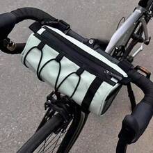 Bolsa de Guidão de Bicicleta Ajustável de Grande Capacidade, Bolsa de Ciclismo Multifuncional, Bolsa Frontal de Quadro de Bicicleta à Prova d'Água, Bolsa de Armazenamento Traseira de Bicicleta Portátil, Bolsa de Armazenamento de Ciclismo ao Ar Livre, Acessórios para Bicicleta de Montanha e Bicicleta de Estrada - Multicolorido - Visão 3