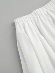 Falda de otoño para mujer talla grande, nueva falda de capullo de flor de moda para mujer, falda larga casual de unicolor con cintura elástica, falda larga holgada plisada cómoda y elegante, falda globo con volantes en el bajo, falda blanca larga de globo, falda larga blanca, ropa blanca larga, falda larga de globo para mujer, faldas largas para mujer, falda de bola, faldas para mujer - Azul marino - Ver 7