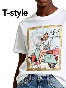 Women T-Shirts - White - View 5
