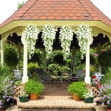 4/8pcs Artificial Morning Glory Plant Outdoor Simulated Flowers- No Maintenance Required- Multifunctional UV-Resistant Realistic Hanging Plants, Suitable For Home Decoration, Outdoor Courtyard, Porch, Terrace, Home Garden Decoration - Multicolor - View 21