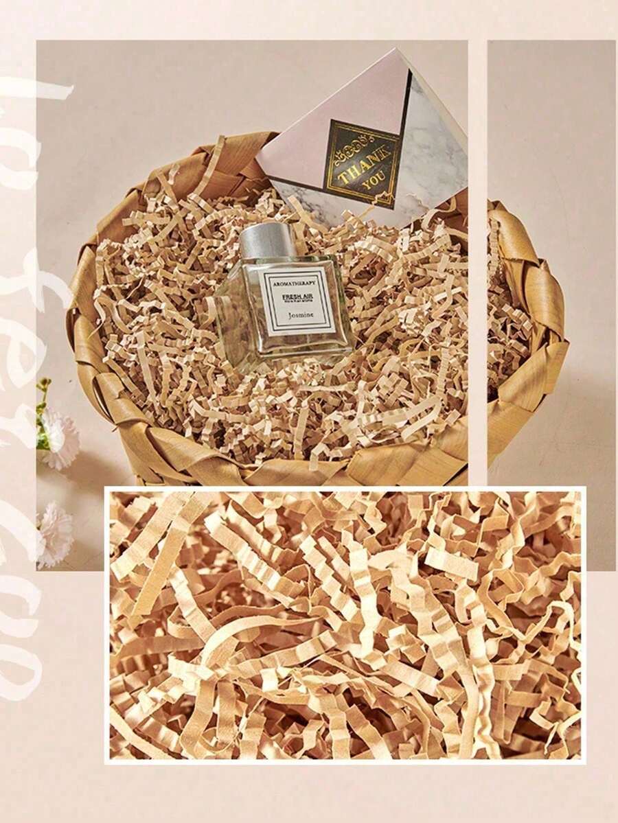 Raffia Paper Shredded Shiny Paper Filler For Gift Boxes, Colorful Paper Strips Confetti Wedding Decoration - View 1