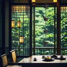 复古金属鸟形风铃，带雨链 - 室内/室外花园装饰，无需电源 - 多色 - 查看 8