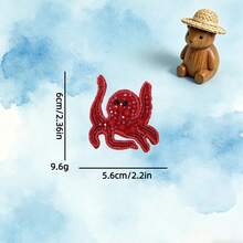 Handgesticktes Set mit Meeresmotiven (Krabbe, Hummer, Seestern) – ideal als Strandtaschen-Accessoire, Reiseaccessoire, Taschenanhänger und sommerliche Dekoration. Auch als Geschenk für Paar geeignet. - Verschiedenfarbig - Übersicht 7