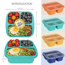 Lunch Box Sets - Bright Y/O/G/B - View 4