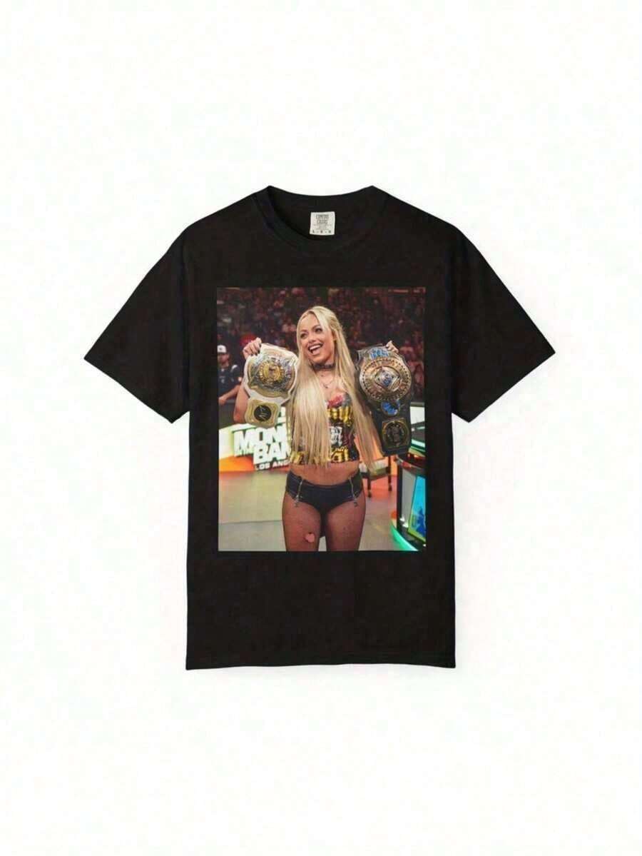 Camiseta Vintage Collage Rey del Pop, Estilo Y2K Ropa Deportiva Casual, Camiseta Unisex para Vacaciones de Verano Hombre Mujer - Negro - Ver 1
