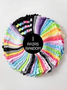 30 Pairs Kids Short Socks: Candy Colors, Lace Bow, Heart Pattern, Stripes, Soft & Comfortable, Casual Versatile, Student Socks - Suitable For Daily Wear, Random Mixed Colors - Multicolor - View 13