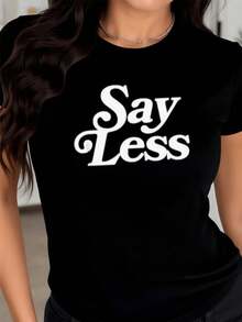 Texto inspirador que transmite confianza y tranquilidad mostrando un mensaje moderno con tipografía elegante que invita a la serenidad y actitud positiva camiseta de mujer casual cómoda para uso diario combinación perfecta con jeans o falda - Negro - Ver 8