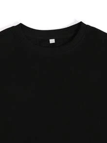 Camiseta gris para mujer con estampado "Enseña compasión, enseña bondad, enseña confianza". Suave y cómoda, perfecta para atuendos diarios, actividades al aire libre, viajes y fitness. Resistente a la suciedad y fácil de limpiar. Moderna y versátil. El regalo ideal para familiares y amigos. Tiene una textura de alta calidad. - Negro - Ver 2