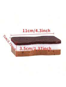 5/3 miếng khăn lau ma thuật hai mặt dày dặn, hình dạng rong biển màu nâu, thiết kế 3 lớp chắc chắn, thích hợp cho nhà bếp, phòng tắm và vệ sinh nhà cửa. - Ba tầng - Xem 9