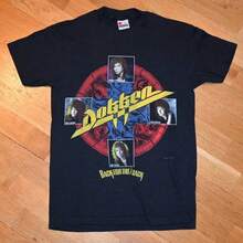 Camiseta negra básica Dokken para mujer - Top de manga corta, blusas para mujer, blusas, camisas, tops de mujer, tops - Negro - Ver 1