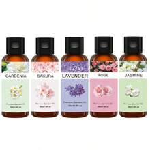 LZJV 30毫升多瓶装混合花香精油套装，包含薰衣草、玫瑰、樱花、茉莉、栀子花香型，优质芳香疗法精油，天然香氛油，男女皆宜，适用于香薰机、香薰蜡烛、加湿器——舒缓家居及车载空气清新剂，异域森林香氛按摩油，助眠及车载香薰精油扩香器 - 多樣化花香30ml - 查看 12