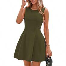 Summer Dresses For Women 2026 Elegant Classy Spring A Line Business Casual Work Graduation Cocktail Short Dress - White - View 7