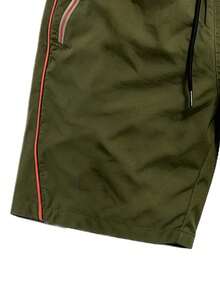 1pc Men's Summer Casual Sports Quick-Dry Shorts, Elastic Waist Drawstring Design Sports Shorts With Zipper Pockets - Olive Green - View 4