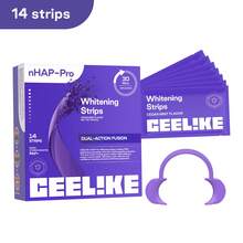 [CEELIKE] 紫色美白牙貼，附牙齒撐開器 - 7/21 次療程 - 含奈米羥基磷灰石保護牙釉質 - 無過氧化物配方 - 14貼-7天用量 - 查看 3