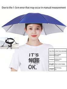 Foldable Sun Hat, Fishing Hat, All-Weather Umbrella. Suitable For Outdoor Sun Protection And Fishing, Spring/Summer Style. Portable Summer Item. - Umbrella Hat - View 7